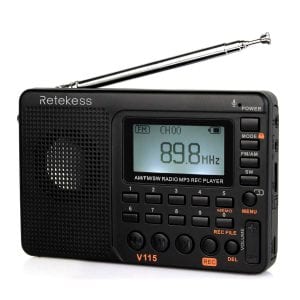 Retekess V115 Compact Shortwave AM Radio
