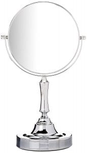 Sagler Tabletop Vanity Mirror, Two-Sided Swivel