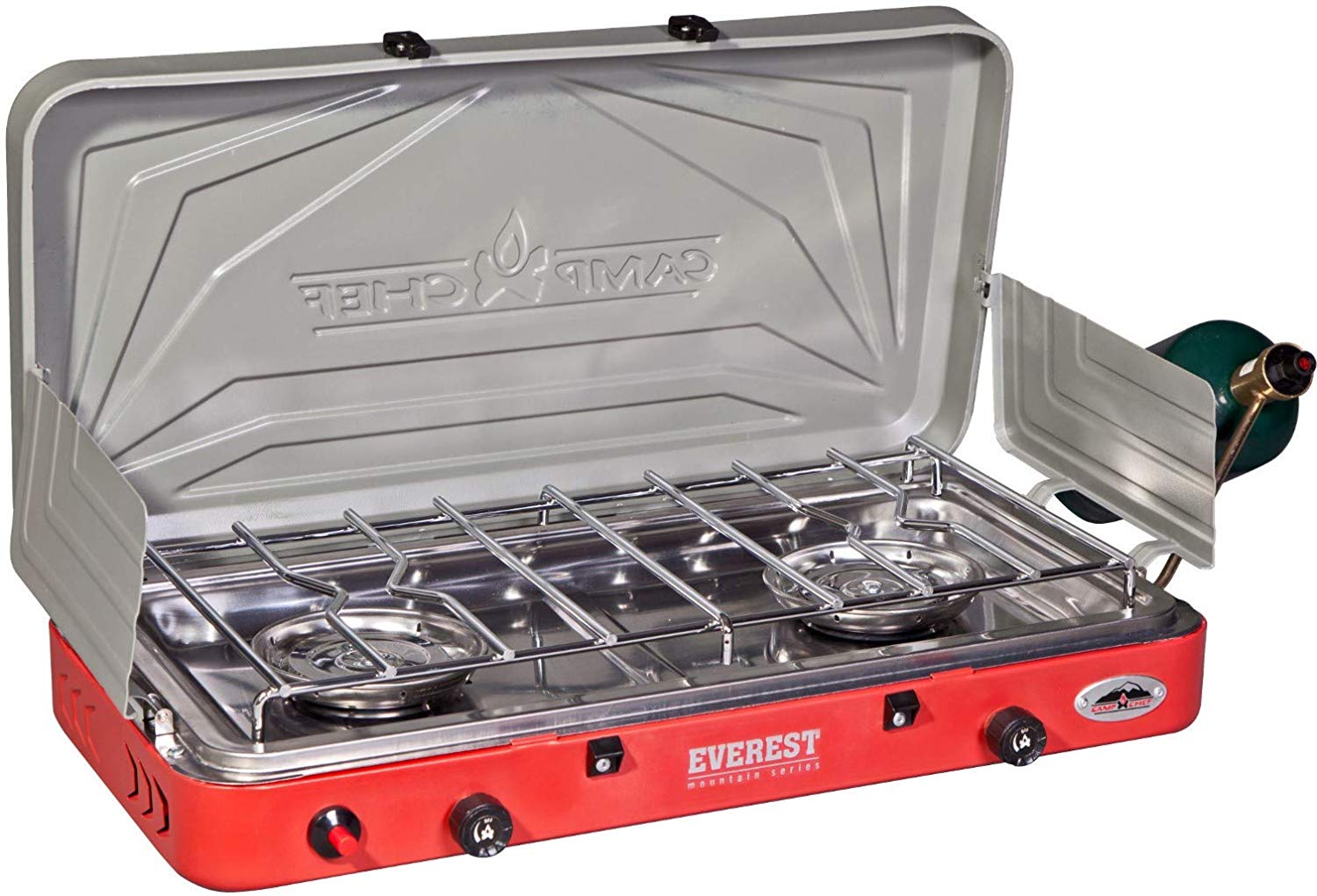 Camp Chef Everest Double Stainless Steel Camping Stove