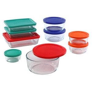 Pyrex Simply Store Household Glass Cookware Set, 18-Piece