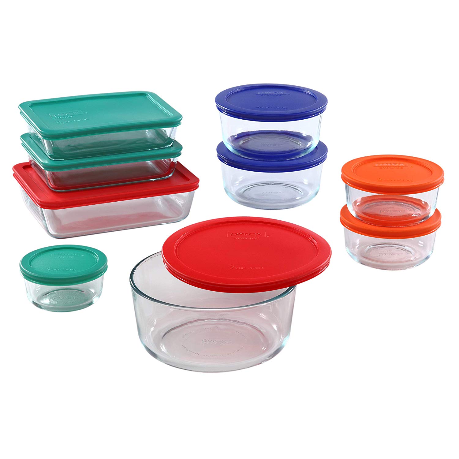 Pyrex Simply Store Glass Container Set, 18-Piece
