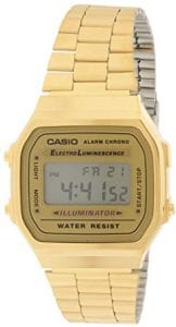 Casio Vintage Gold Illuminator Chronograph Alarm Watch