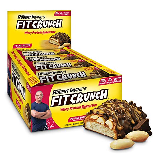 Fit Crunch Robert Irvine Peanut Butter Whey Meal Replacement Bars