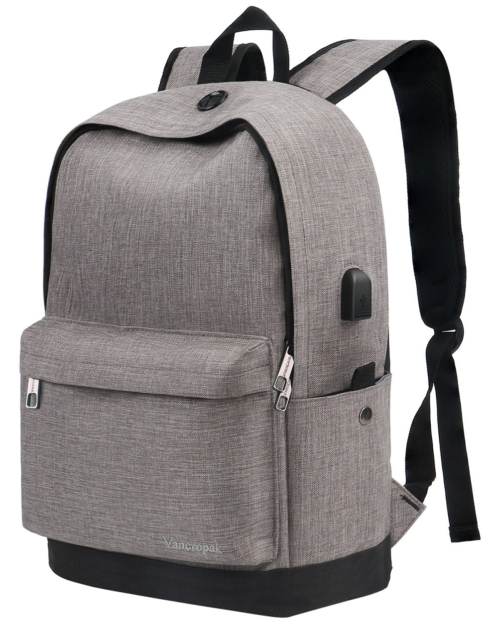 Vancropak Oxford Cloth Zippered Backpack
