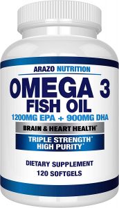 Arazo Nutrition Brain & Heart Health Fish Oil Capsules