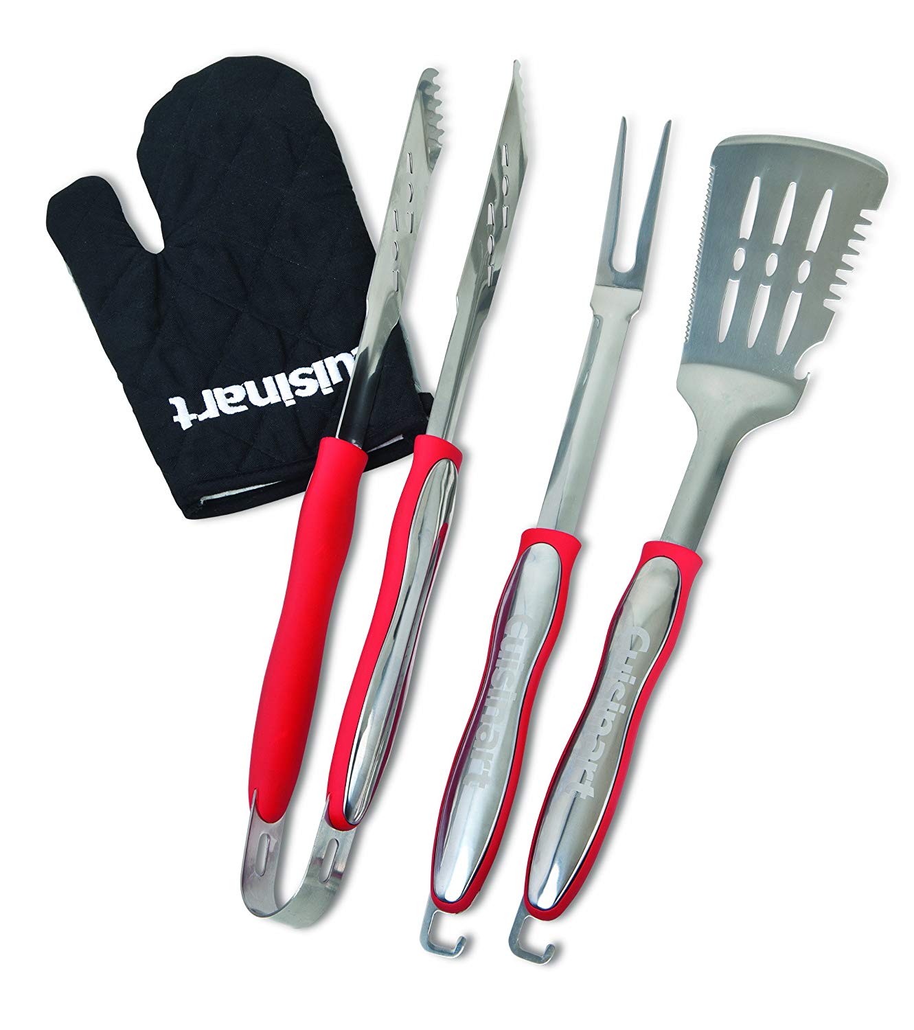 Cuisinart Long Reach Barbecue Grilling Tool Set & Glove, 3-Piece