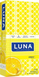 Luna Bar Organic Lemon Zest Meal Replacement Bars