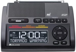 Midland WR400 Customizable Weather Alert AM Radio