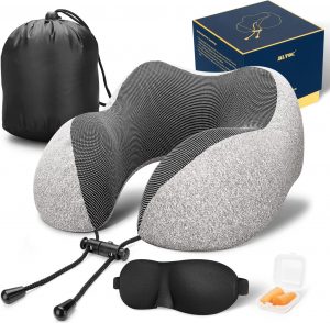 MLVOC Sweat-Resistant Support Travel Pillow