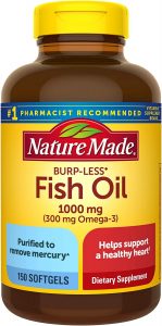Nature Made Burpless Unflavored Softgels Fish Oil