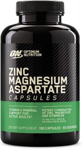Optimum Nutrition Active Adult Zinc Supplement, 180-Count