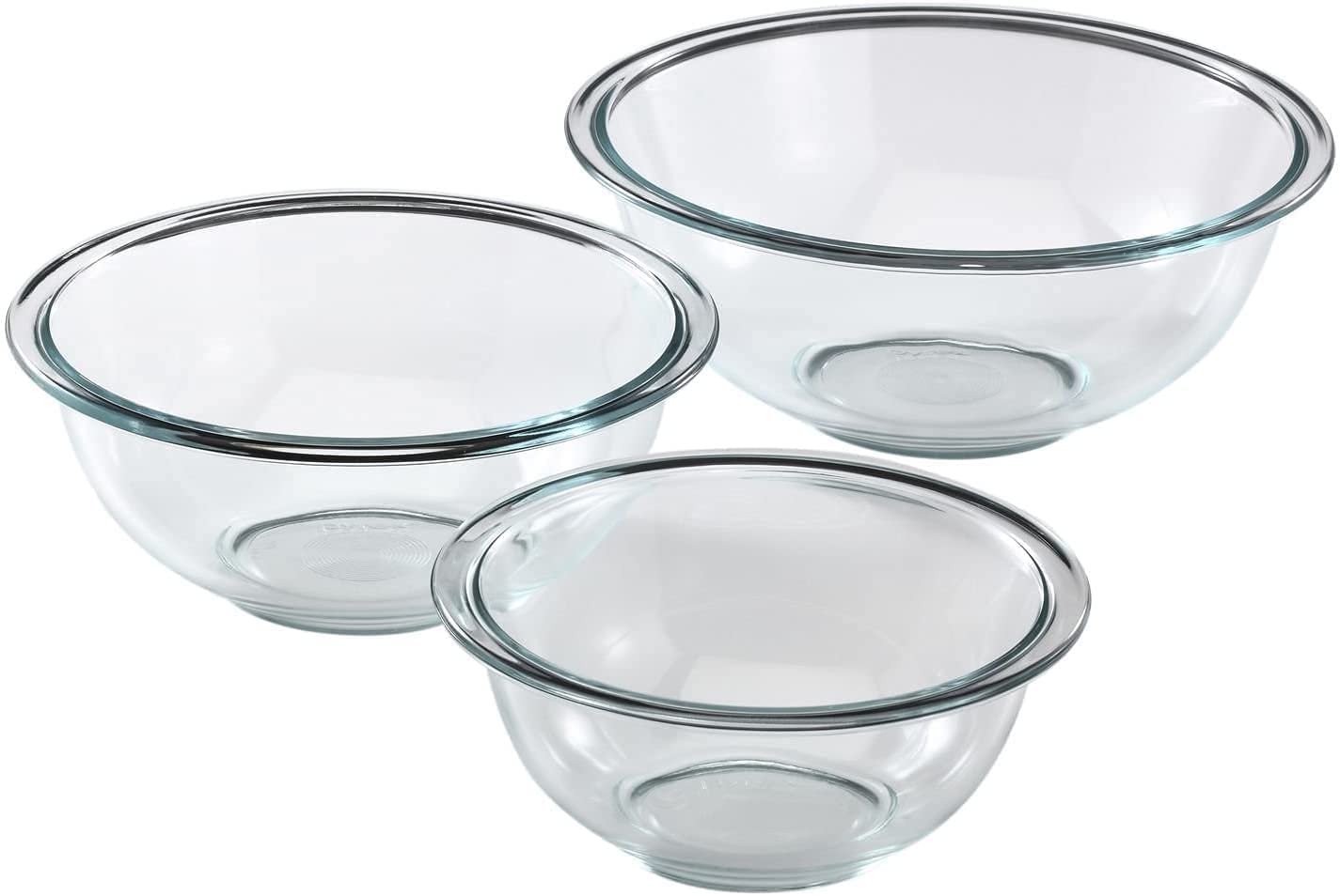 Pyrex Glass Daily Mixing Bowl Cookware Set, 3-Piece