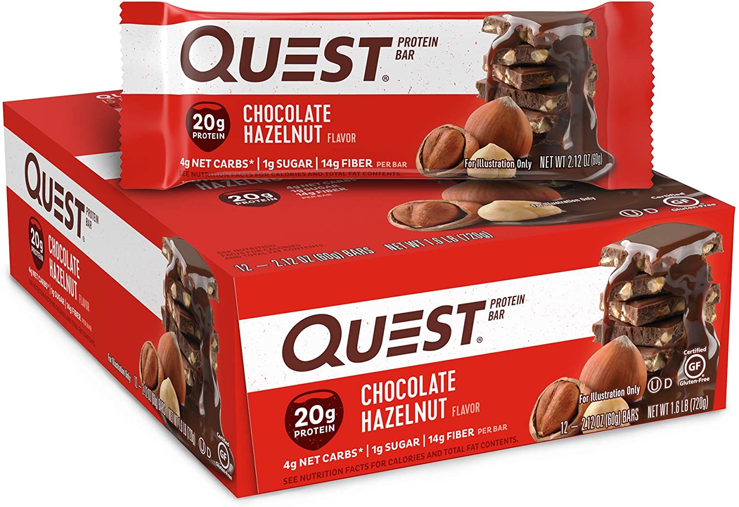 Quest Nutrition Chocolate Hazelnut Protein Bar