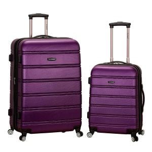Rockland Melbourne Multi-Directional Hardshell Luggage Set, 2-Piece