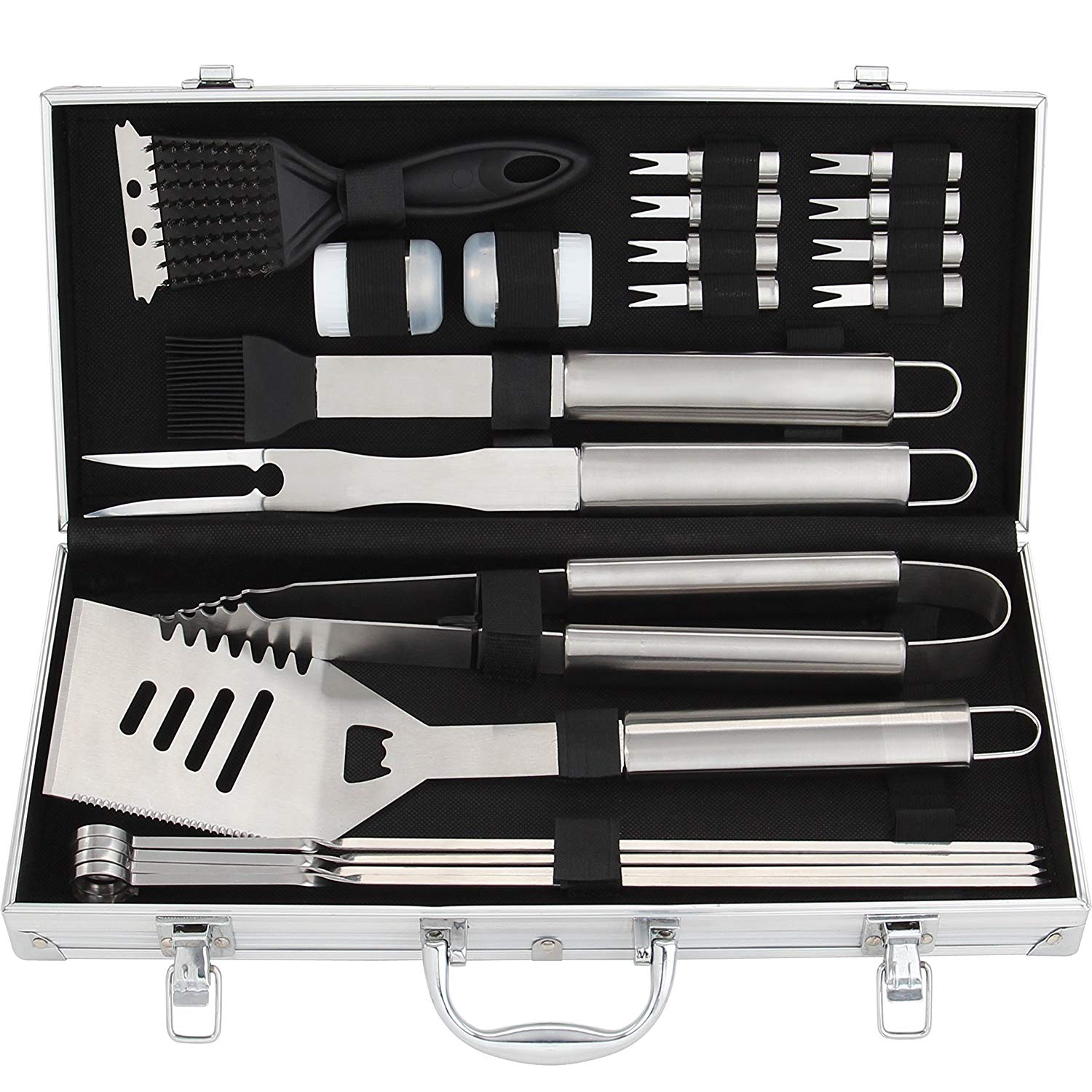Romanticist Stainless Steel BBQ Grill Tool Set