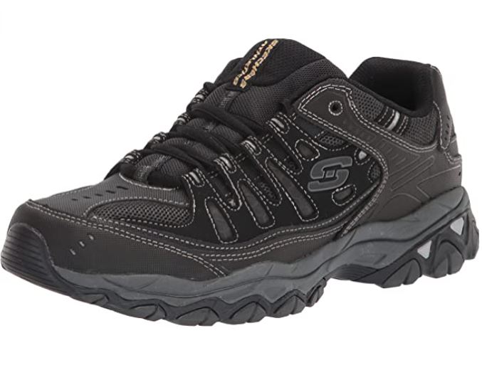 Skechers Afterburn Smooth Leather Men’s Walking Shoes