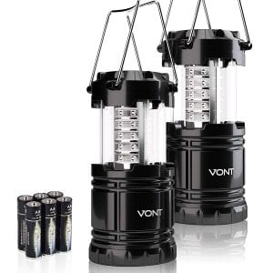 Vont Battery Powered LED Camping Lantern, 2-Pack
