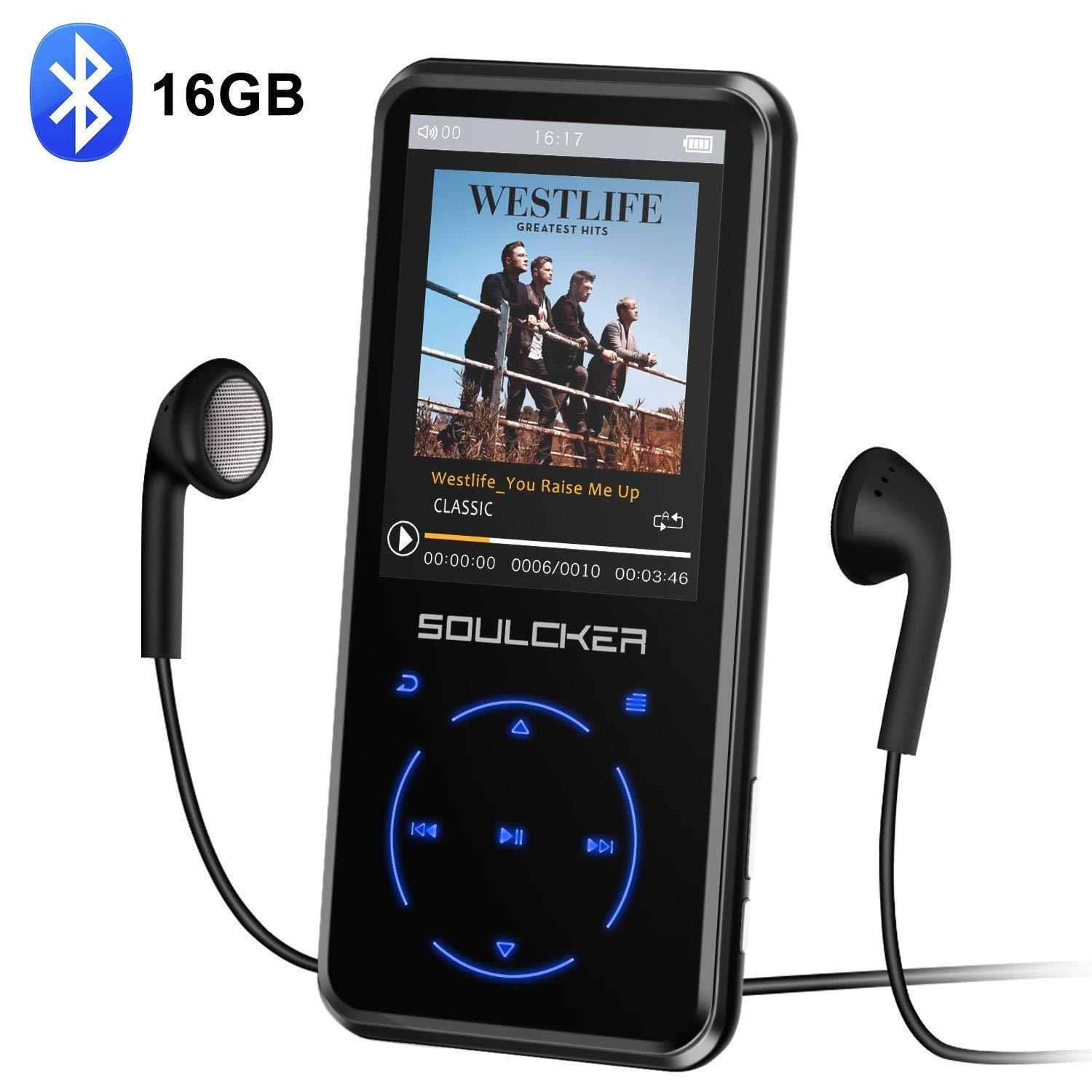 Soulcker 16GB MP3 Player With Bluetooth