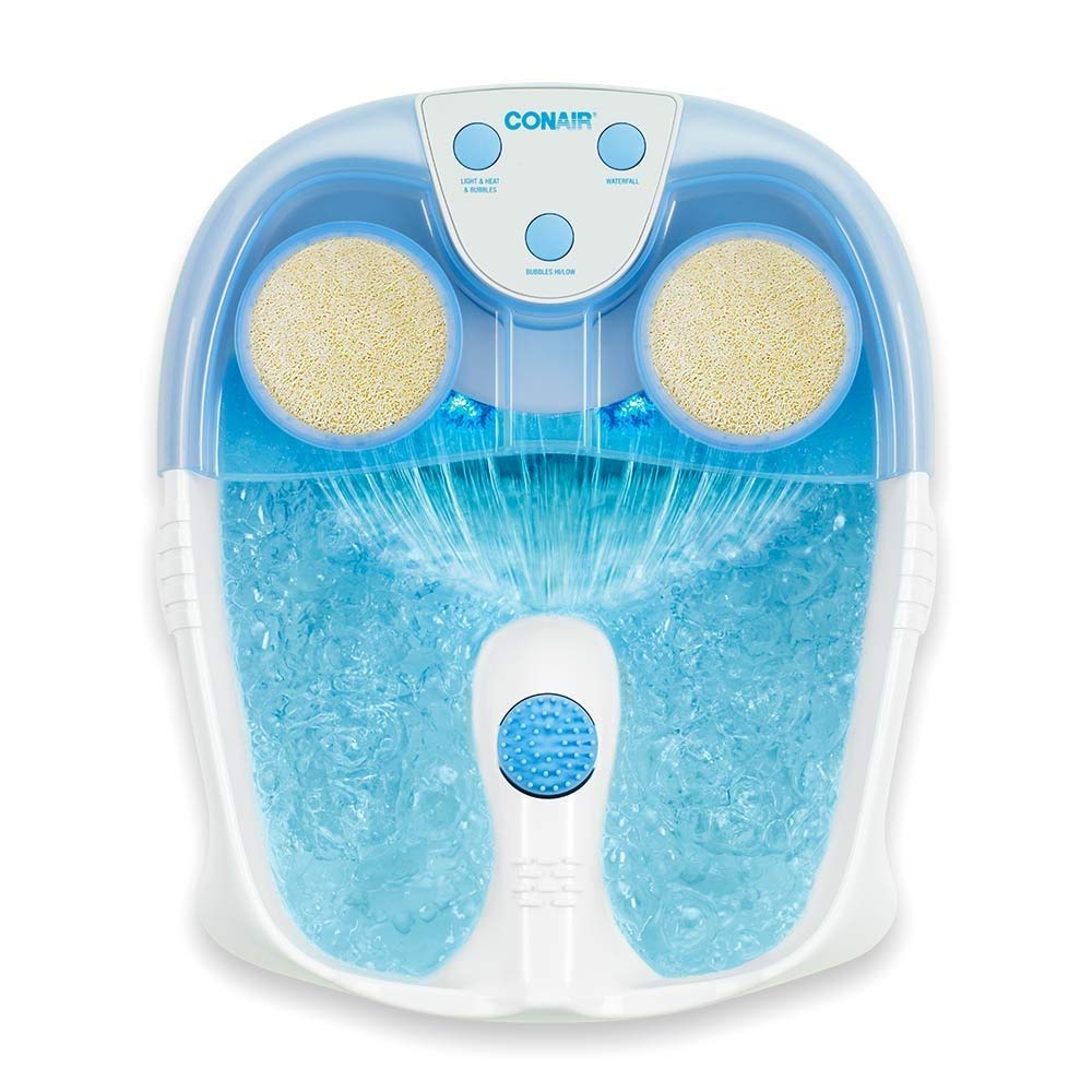 Conair Active Life Waterfall Foot Spa with Lights and Bubbles