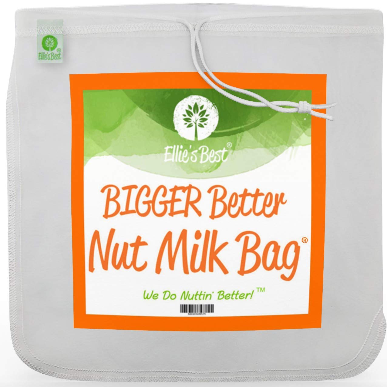 Ellies Best Drawstring Italian Nylon Nut Milk Bag