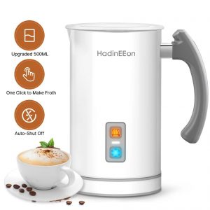 HadinEEon 2-Minute Electric Milk Frother & Steamer