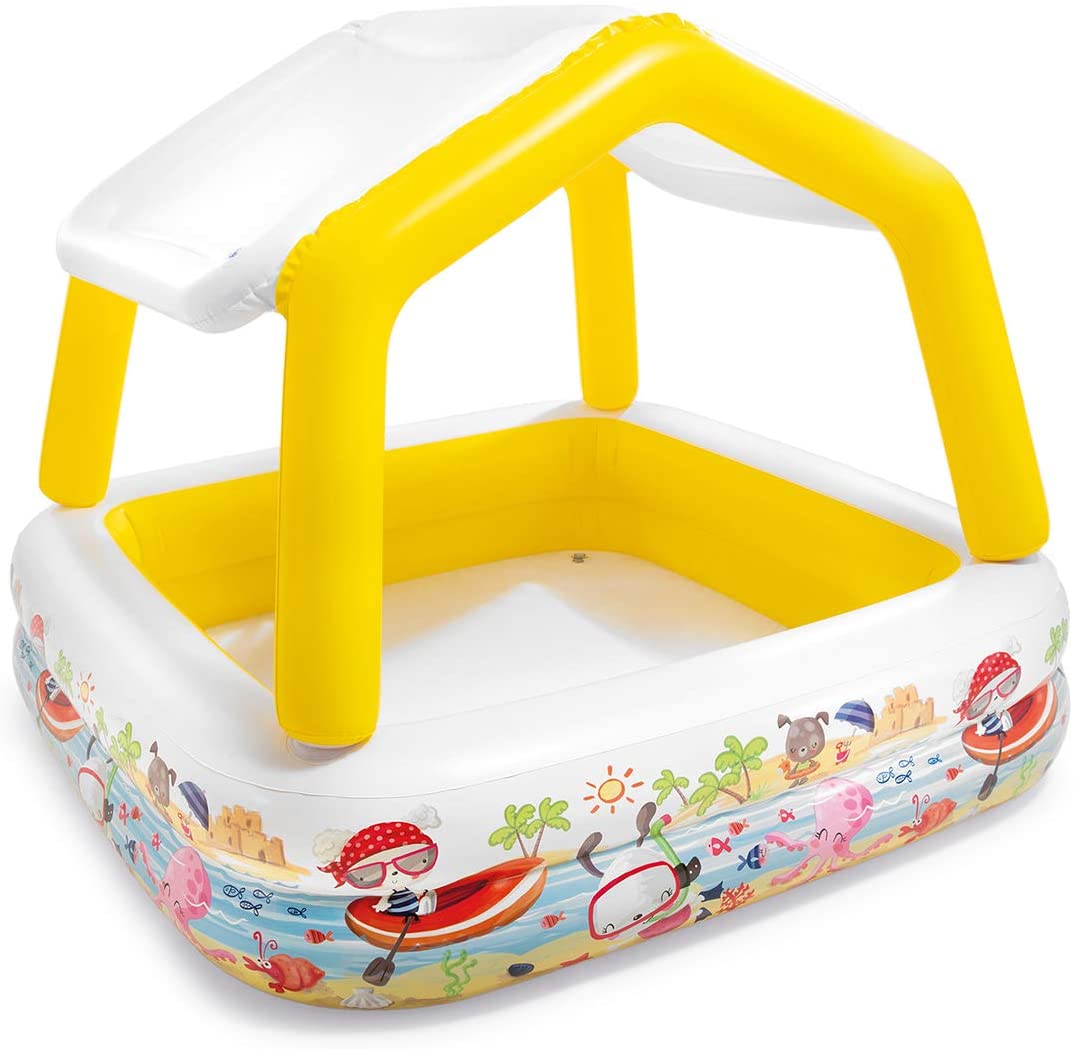 Intex Sun Shade Toddler Inflatable Pool, 62-Inch
