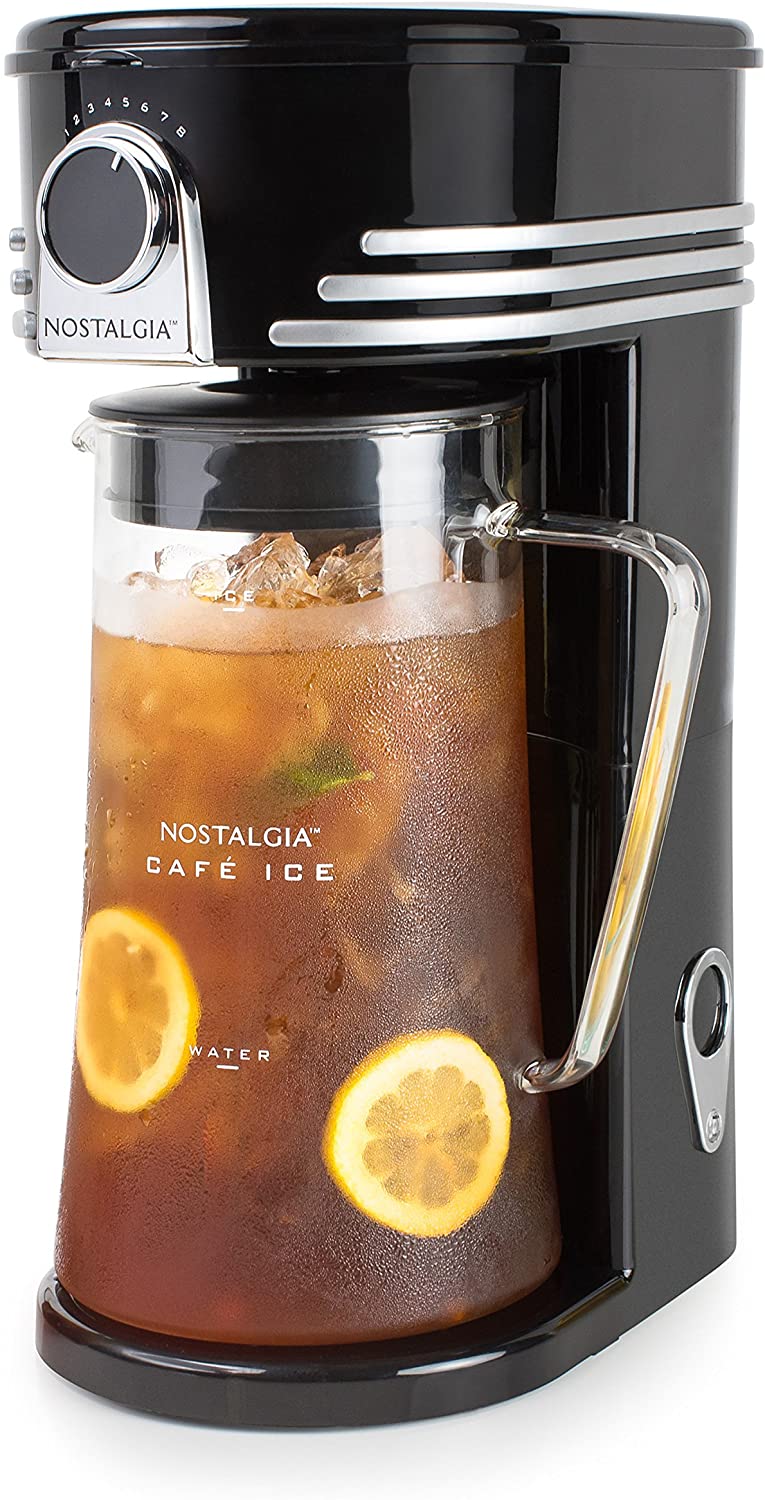 Nostalgia CI3BK Flavor Enhancing Iced Coffee & Iced Tea Maker, 3-Quart