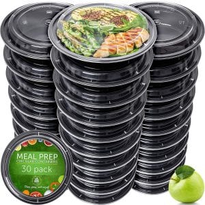 Prep Naturals Microwave-Safe Meal Prep Containers, 30-Pack