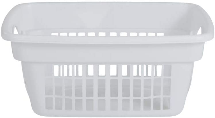 Rubbermaid FG287400WHT Reinforced Handles Venting Laundry Basket