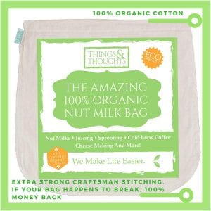 Things&Thoughts Amazing Organic Cotton Nut Milk Bag