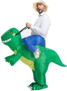 TOLOCO Inflatable Dinosaur T-REX Costume For Men