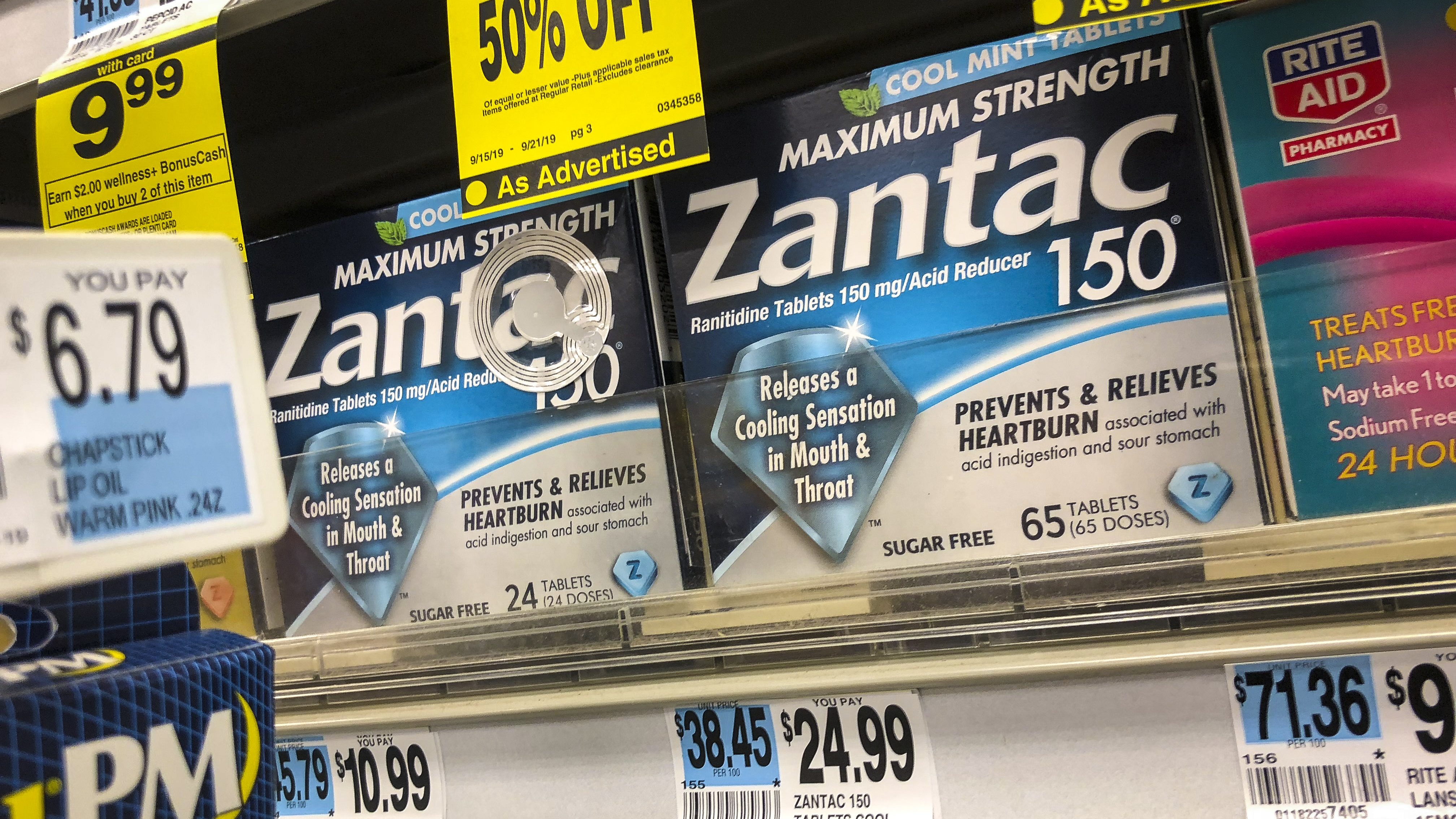 Shipments Of A Generic Zantac Halted After FDA Warns Of Low Level Probable Carcinogen In Zantac And Its Generic Version