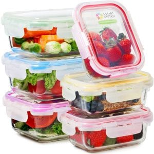 5 Stars United Glass Food Storage Containers with Lids