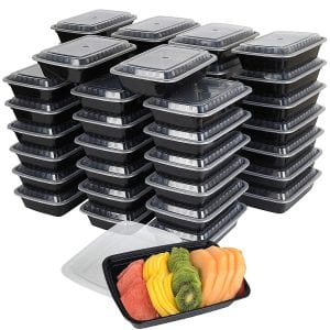 Promoze 50-Pack Microwavable Food Containers