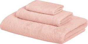AmazonBasics Absorbing Cozy Bath Towels, 3-Piece