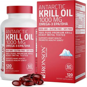 Bronson Non-GMO Healthy Heart Krill Oil, 1000mg