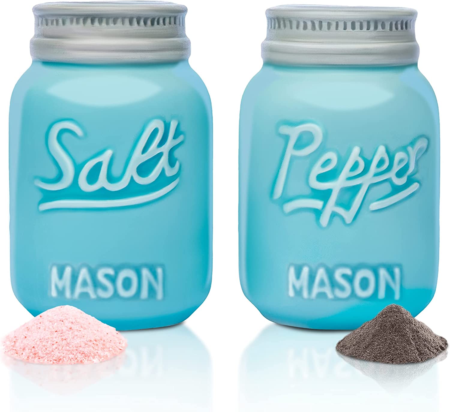 Comfify Retro Mason Jar Salt And Pepper Shakers