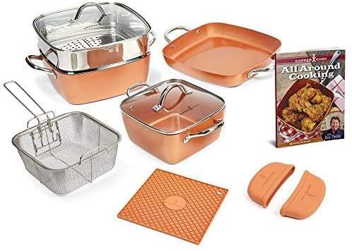 Copper Chef Non-Toxic Copper Cookware Set, 12-Piece