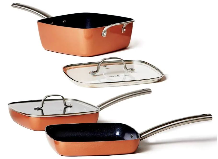 Copper Chef Nesting Stovetop Pan, 5-Piece