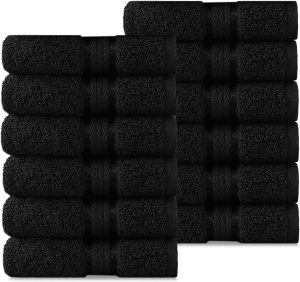 Cotton Craft Ultra Soft Extra Large Washcloths, 12-Pack