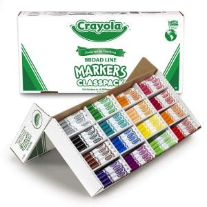 Crayola Water Based Classic Markers, 256-Count