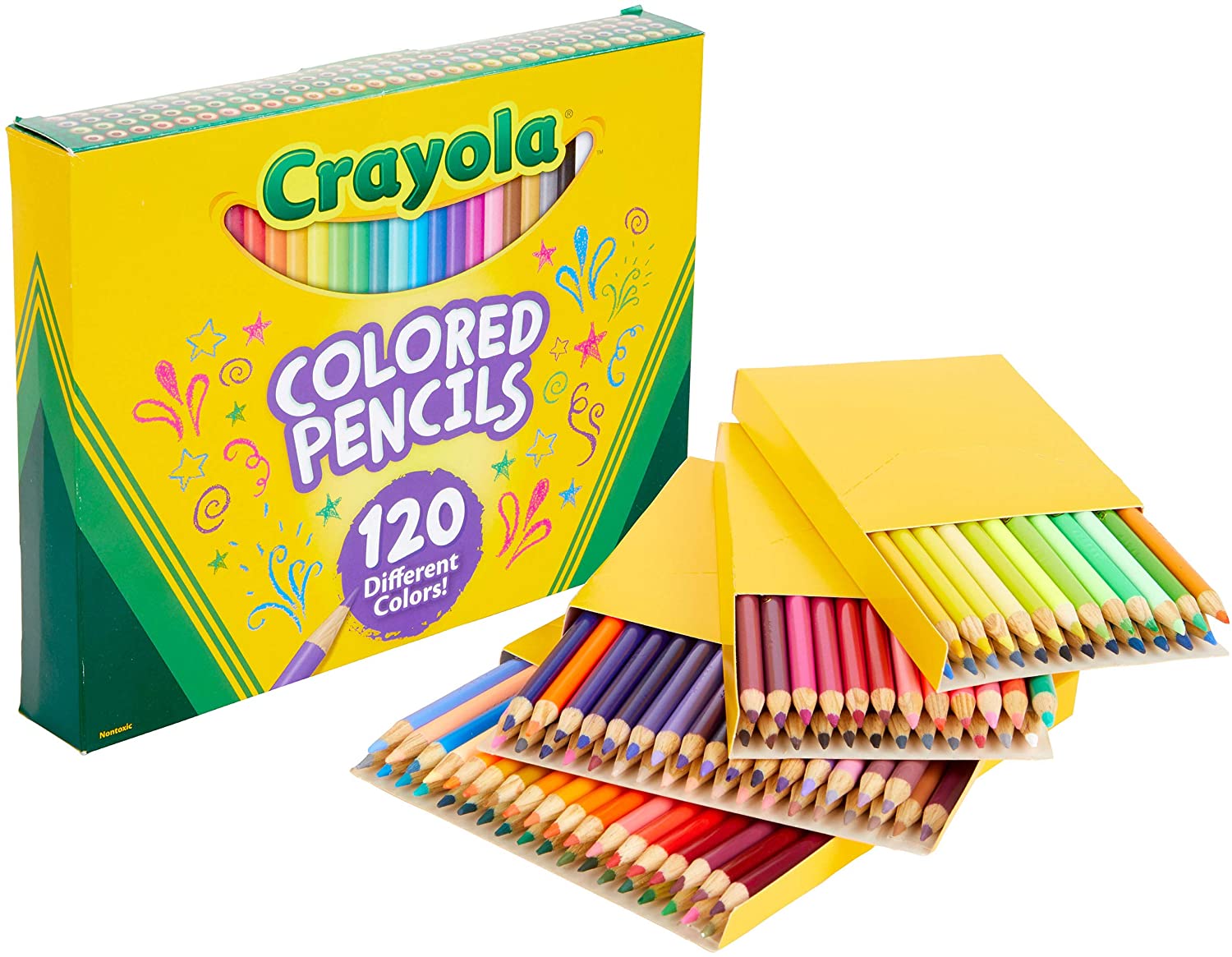 Crayola Fine Tip Colored Pencils, 120-Count