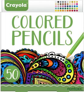 Crayola Non-Toxic Colored Pencils, 50-Count