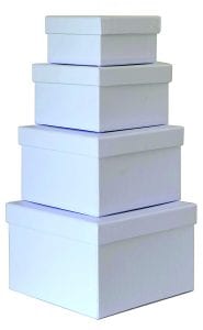 Cypress Nesting Rigid Gift Boxes, 4-Pack