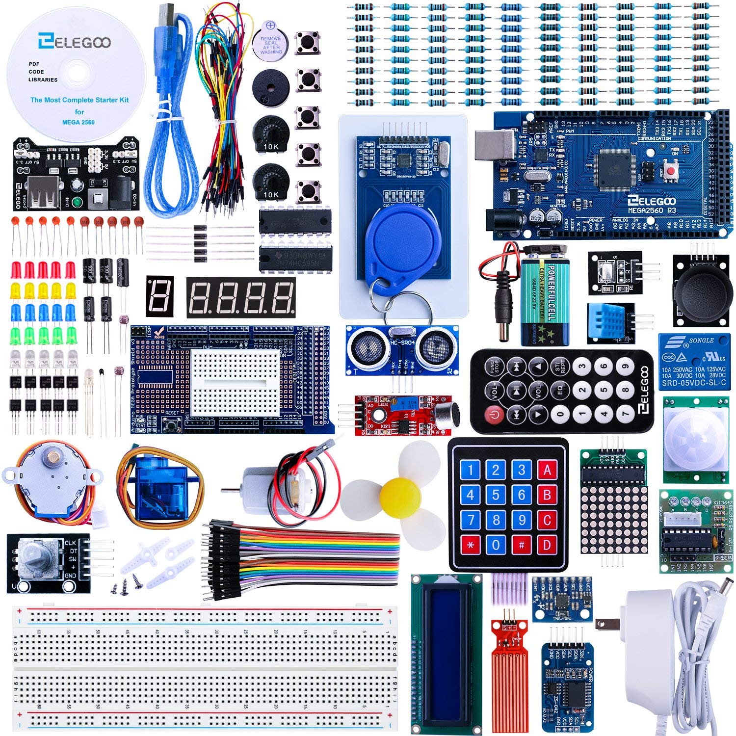Elegoo Mega 2560 Arduino IDE Ultimate Starter Kit Robot Kit