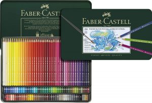 Faber Castell Wood Break-Resistant Watercolor Pencil Set, 120-Count