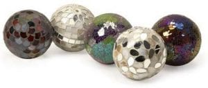 IMAX Abbot Mosaic Deco Balls, Set of 5