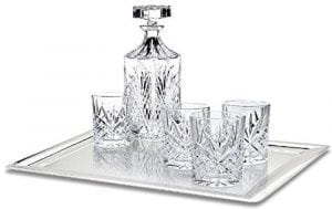 James Scott 6-Piece Crystal Whiskey Decanter Set