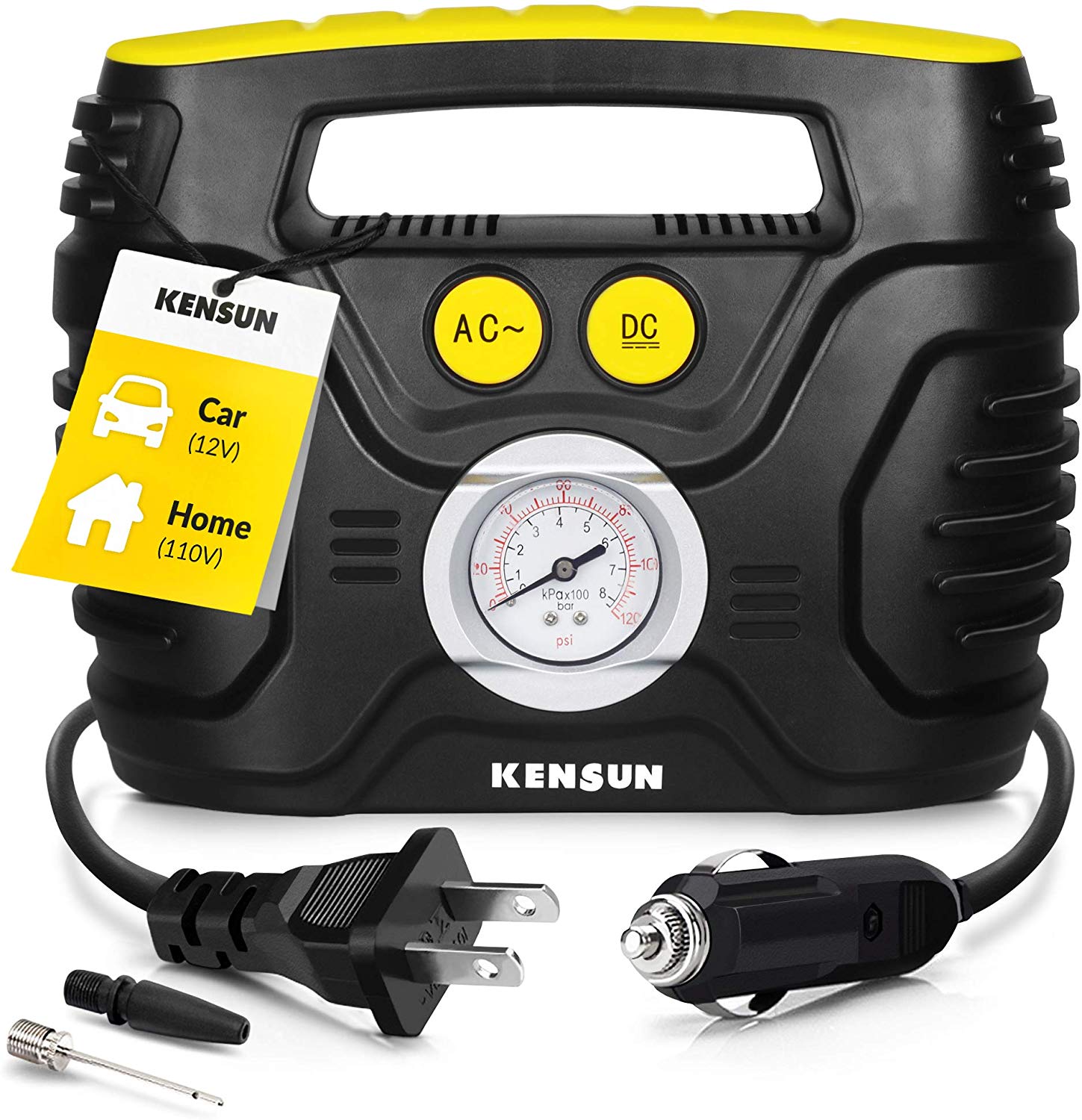 Kensun 110V Portable Air Compressor Pump, 100 PSI