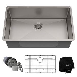 Kraus Easy Clean Non-Toxic Kitchen Sink, 32-Inch